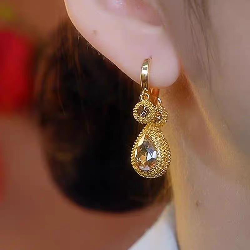 14k Gold-Plated Elegant Durian Earrings