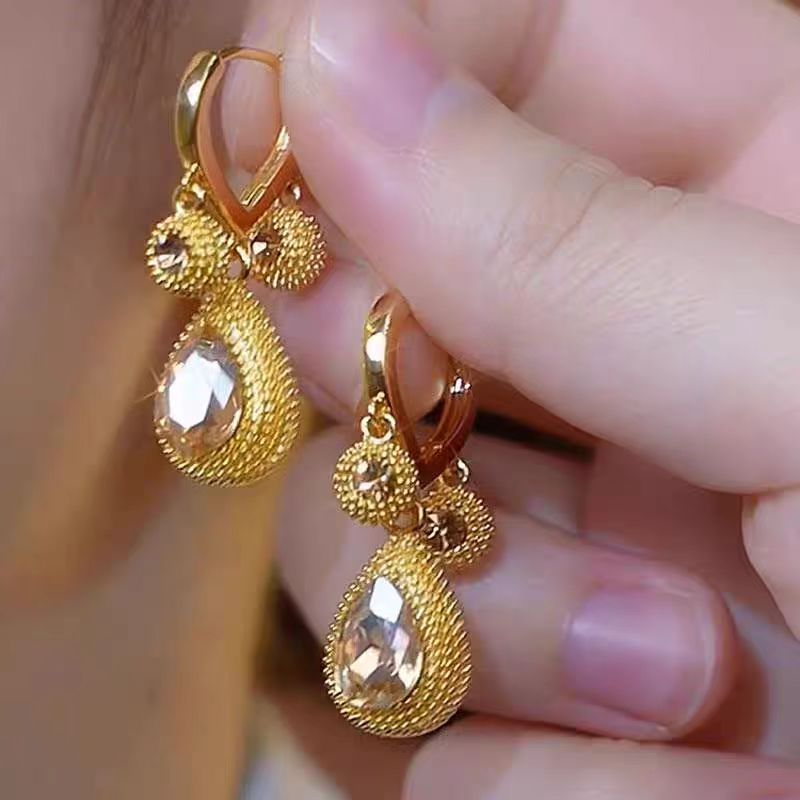 14k Gold-Plated Elegant Durian Earrings